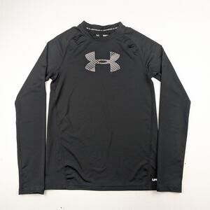 Under Armour Black LS Heatgear Base Layer Shirt - Youth Large